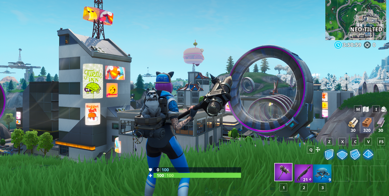 Illustration for article titled Fortnite's New Season Gives Tilted Towers A Cyberpunk Overhaul